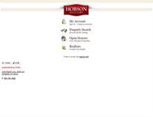 Tablet Screenshot of hobsonrealtors.com